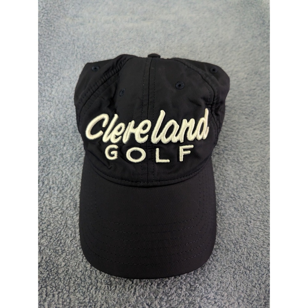 Cleveland Golf Blue Adjustable Strapback Hat‎ White Script Letters